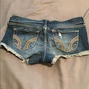 Hollister denim shirt shorts